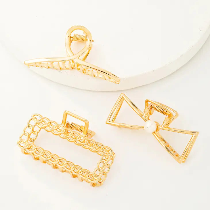 Savannah Gold metal clip set