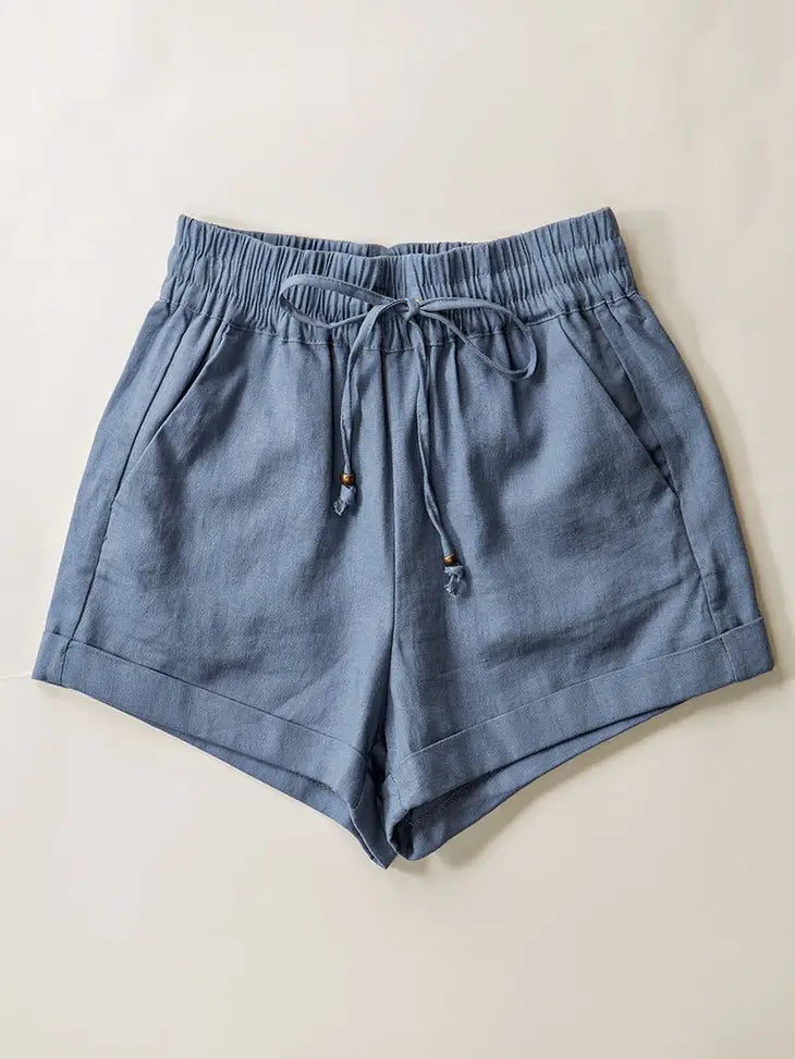 Emerie Linen shorts- Multiple Color Options