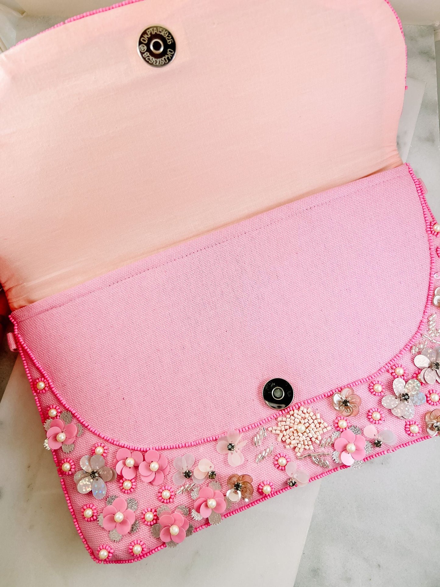 Pretty In Pink Clutch/ Crossbody Purse