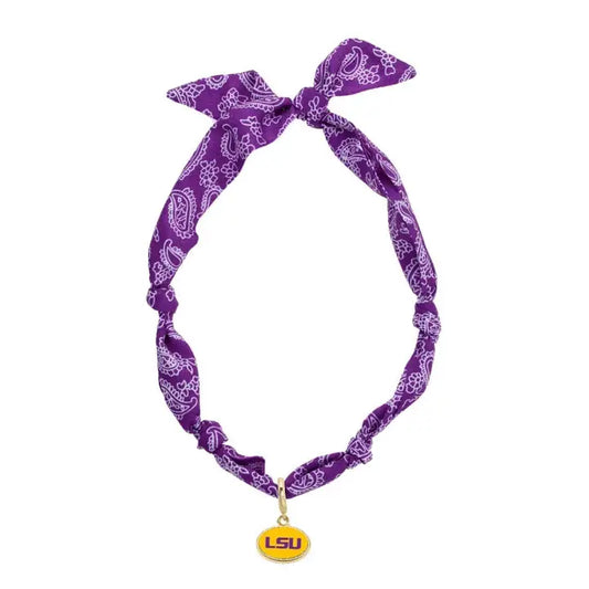 LSU Tigers Logo Bandana Scarf Necklace