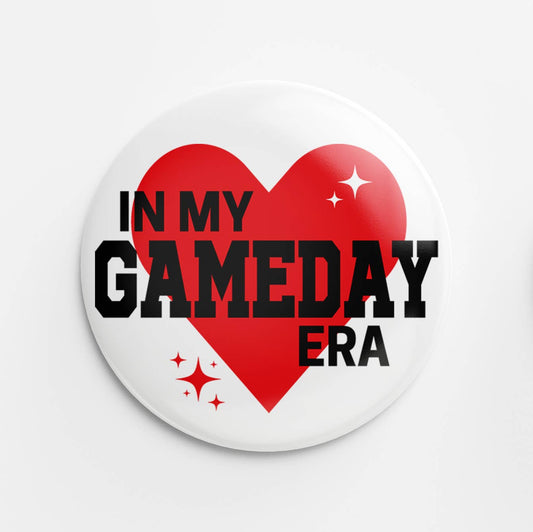 Gameday Era Button (Black & Red)