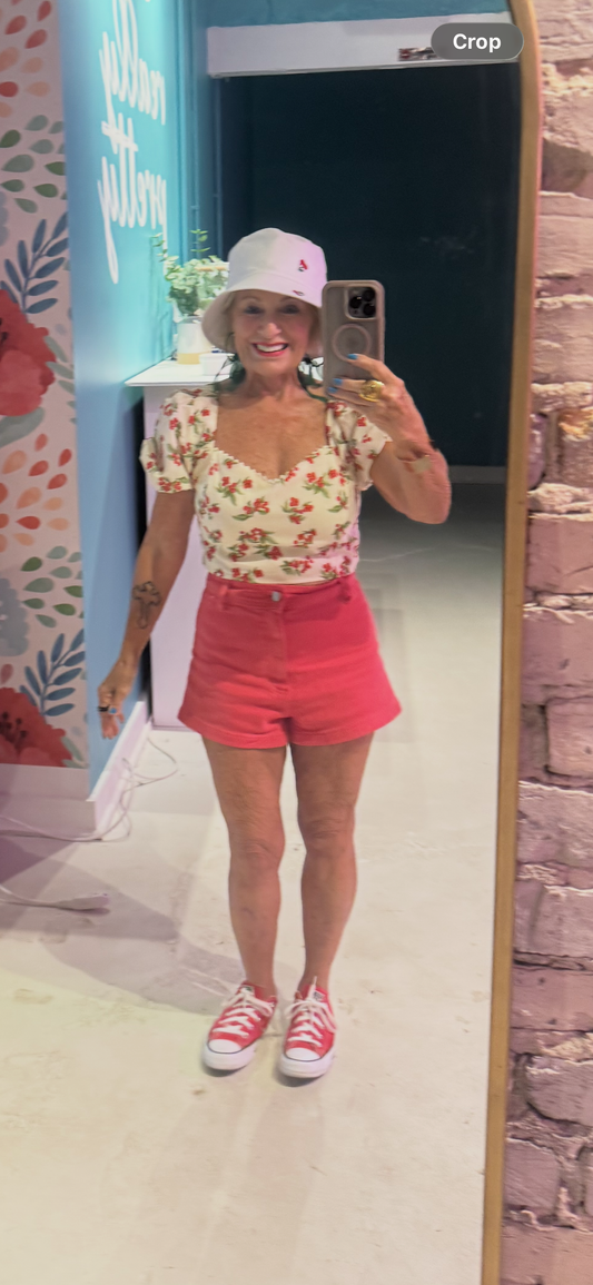 Cherry Berry Crop Top