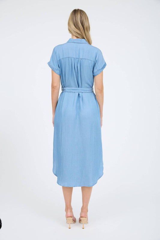 Mckenzie Chambray Midi Dress