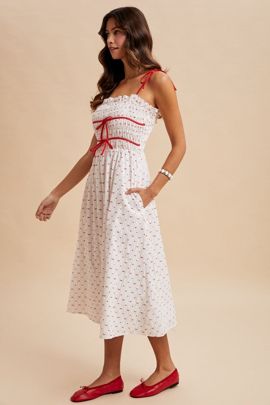 Love is in the Air Midi Dress
