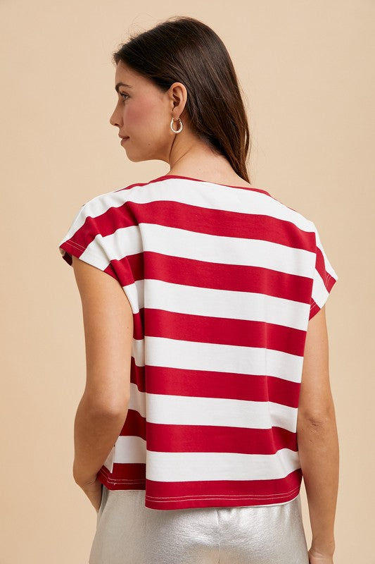 Crimson Tide Striped Top