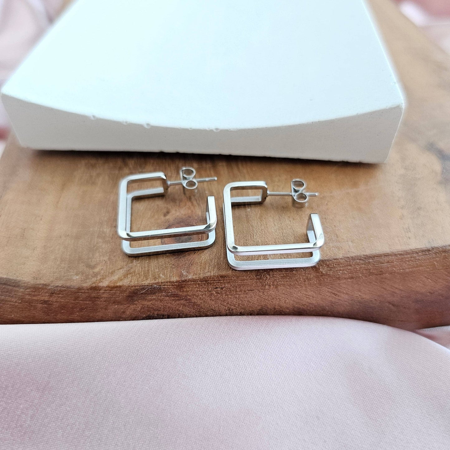 Silver Kamora Hoops