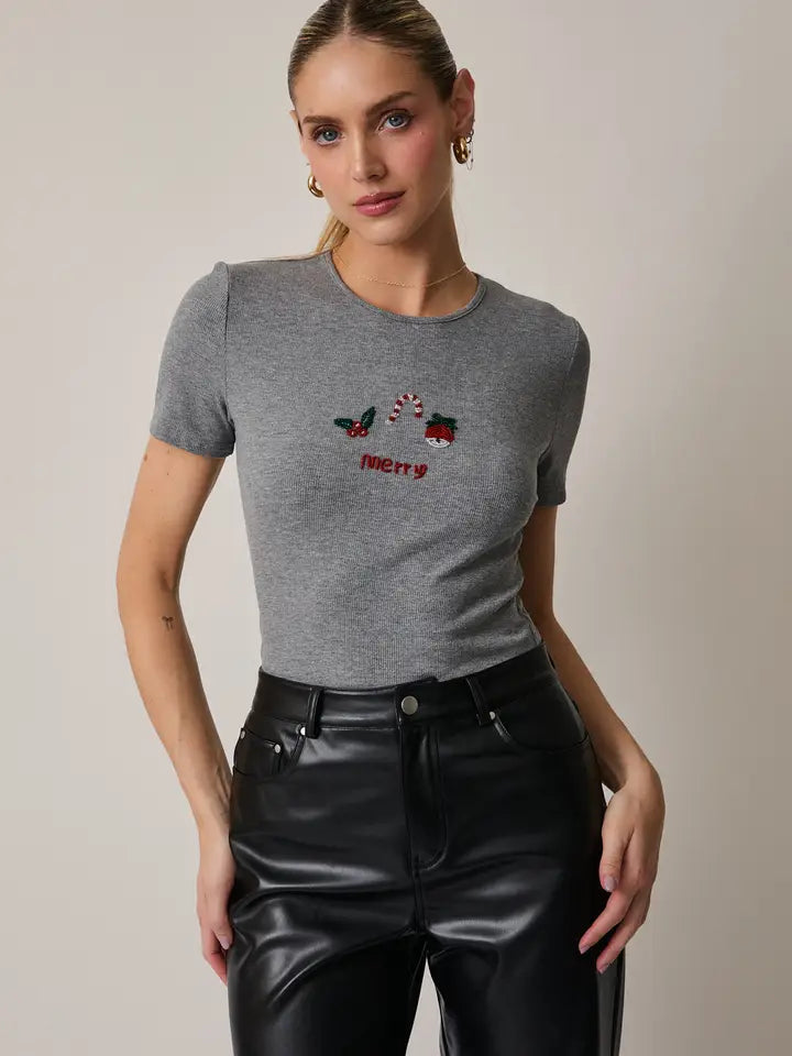 Merry & Minimal Ribbed Top