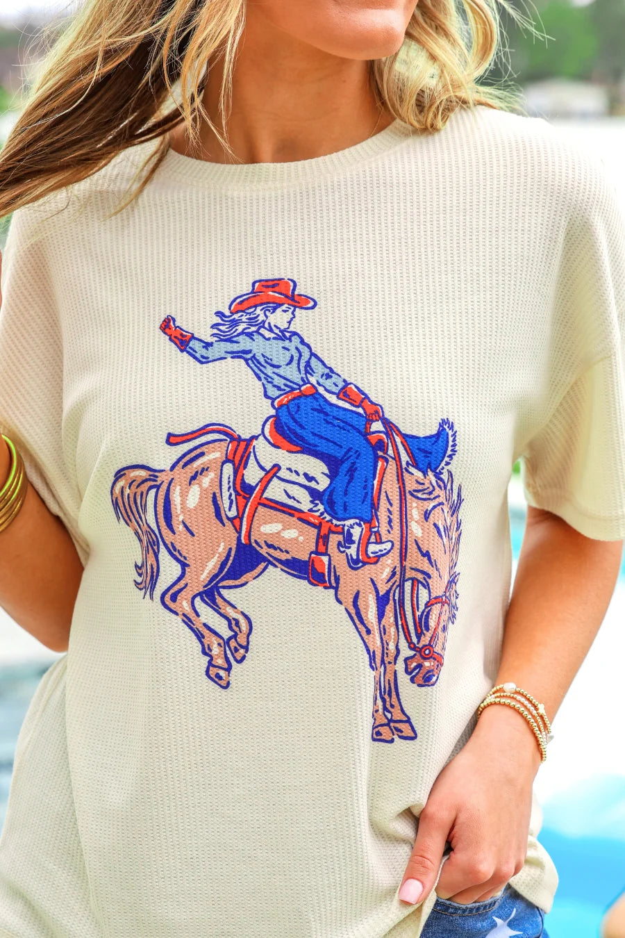 Rodeo Queen Waffle Tee