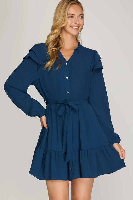 Addison Long Sleeve Mini Dress