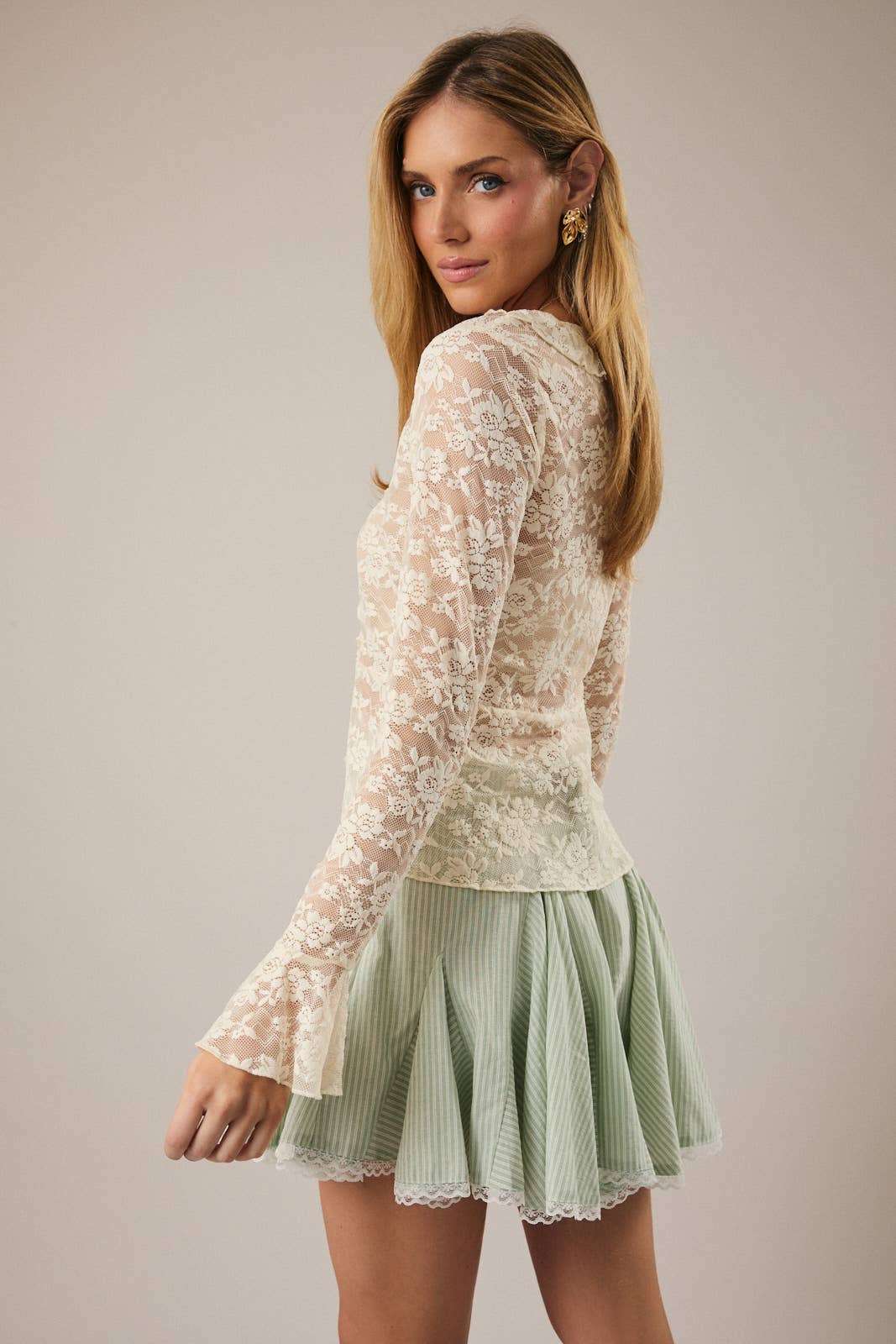 Beach Bloom Ruffle Top