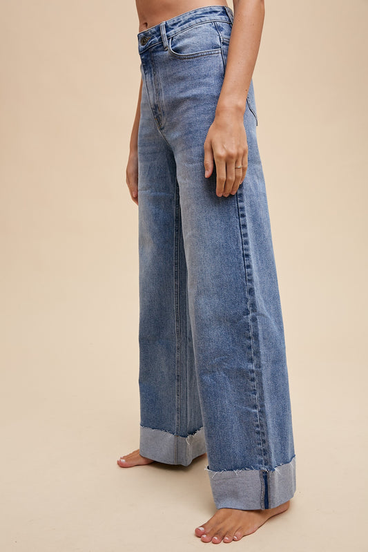 Annie 90's Stretch Cuffed Hem