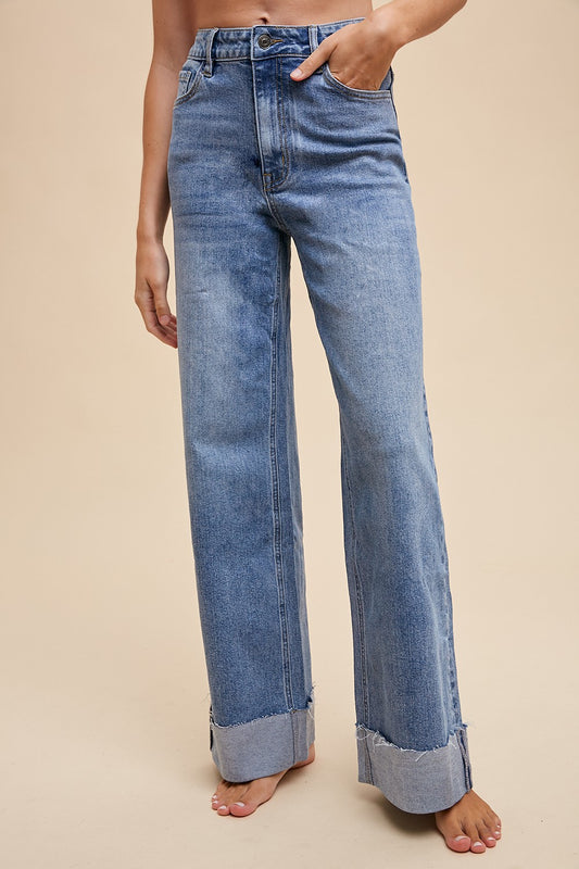 Annie 90's Stretch Cuffed Hem