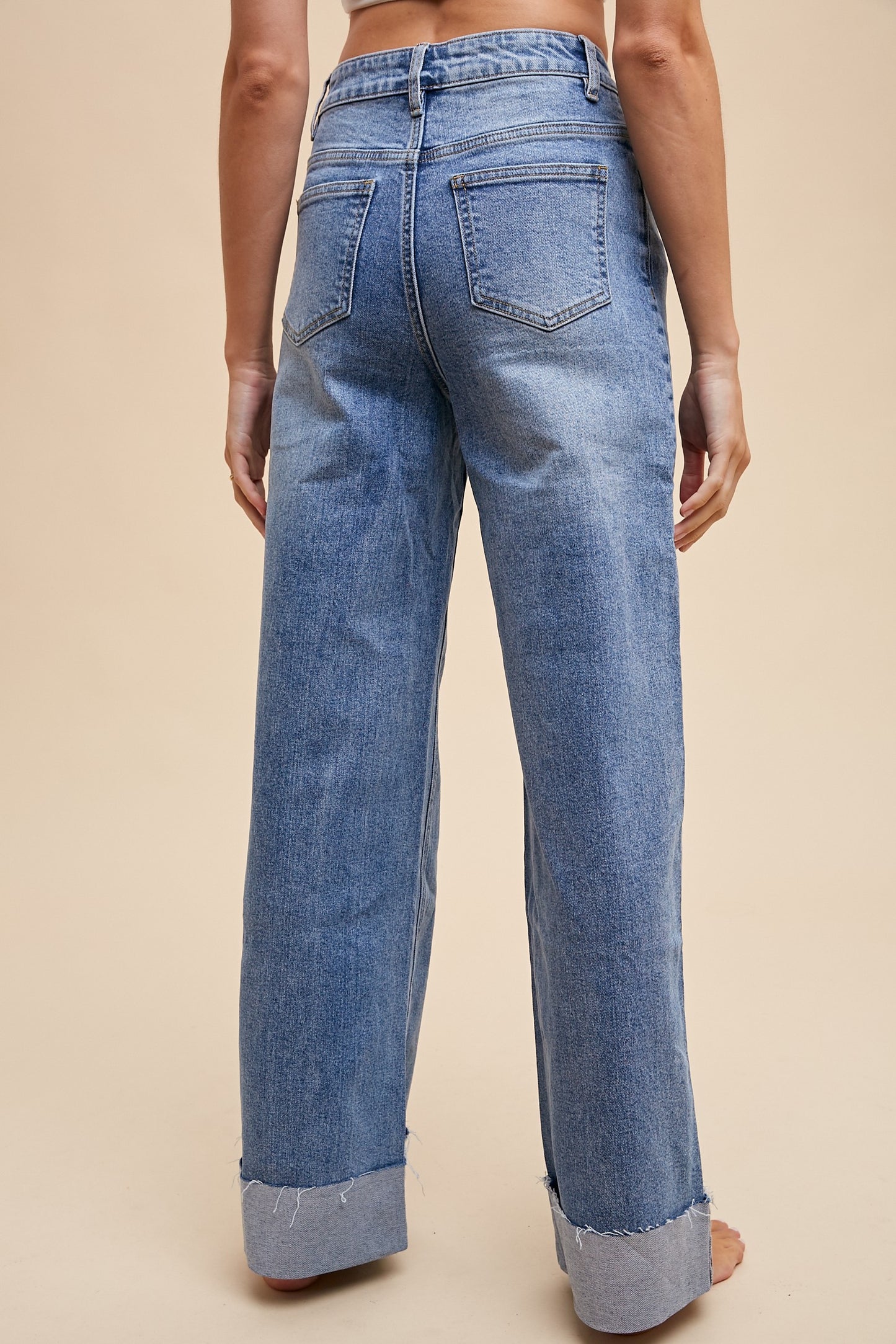 Annie 90's Stretch Cuffed Hem