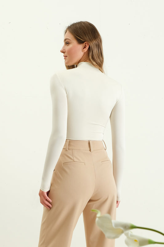 Mock Neck Bodysuit - Multiple Colors