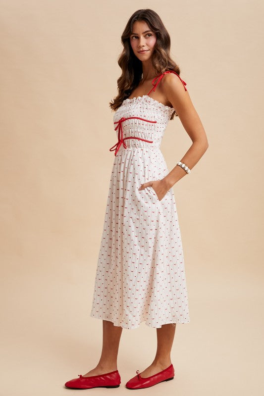 Love is in the Air Midi Dress