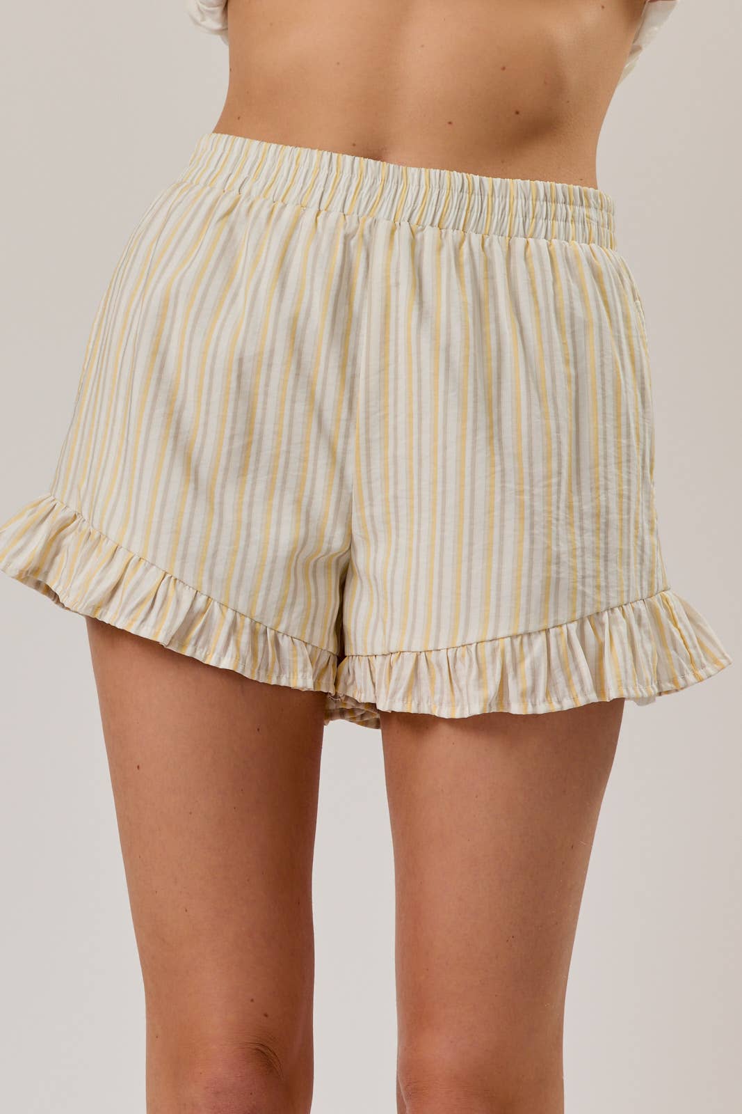 Sunny Stripes Hem Shorts