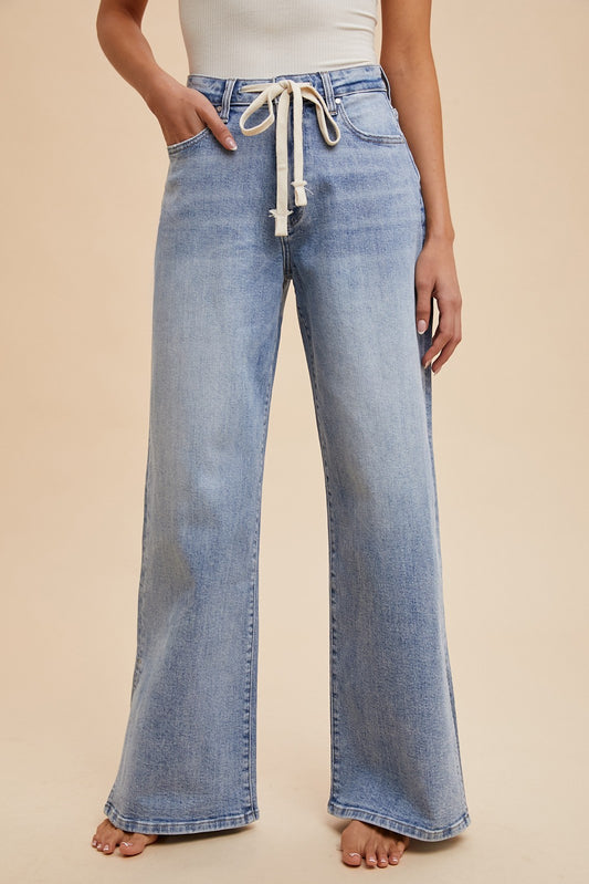 Retro Split Hem denim Jeans