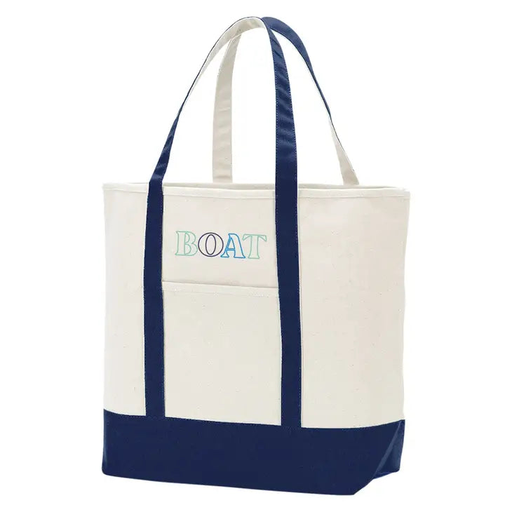 Everyday embroidered BOAT Tote