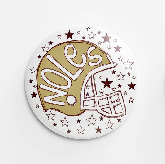 Noles Helmet Button
