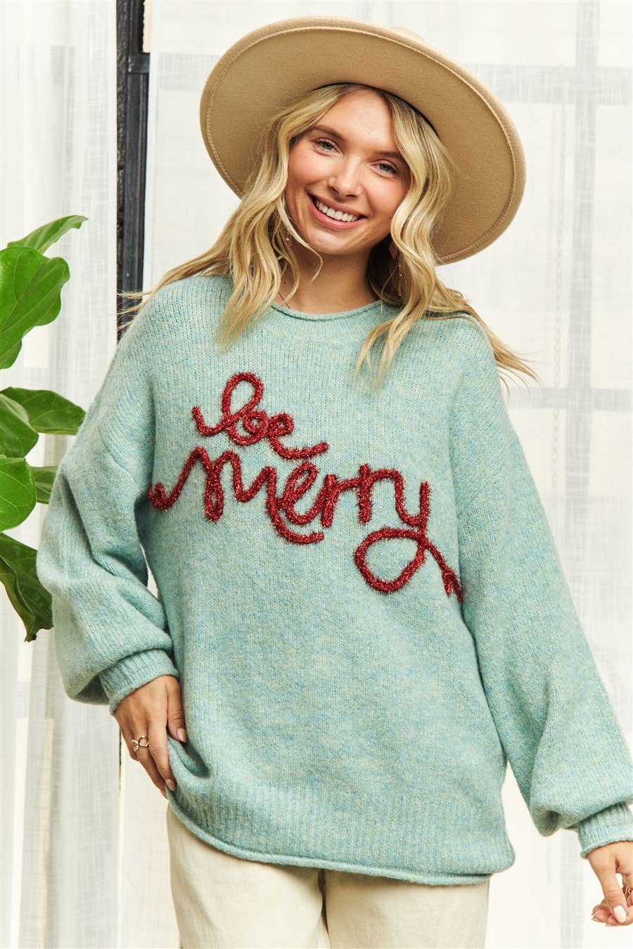 Mint To Be Merry Sweater