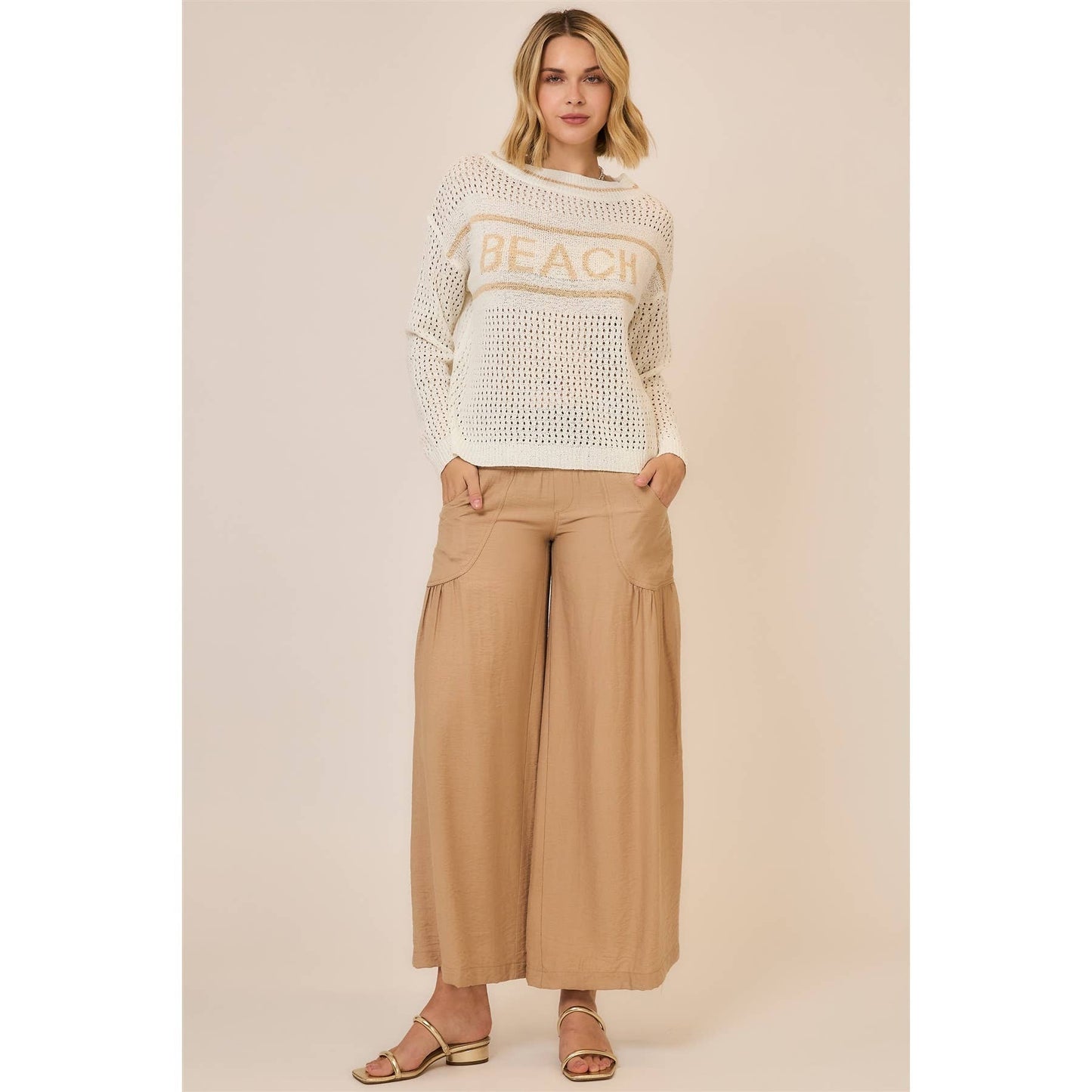 BEACH Crochet Pullover