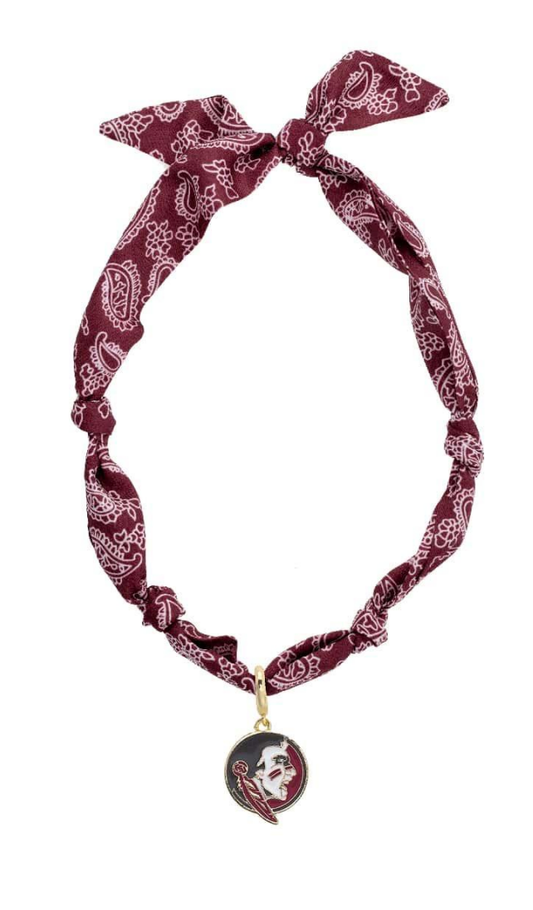 FSU Seminoles Logo Bandana Scarf Necklace