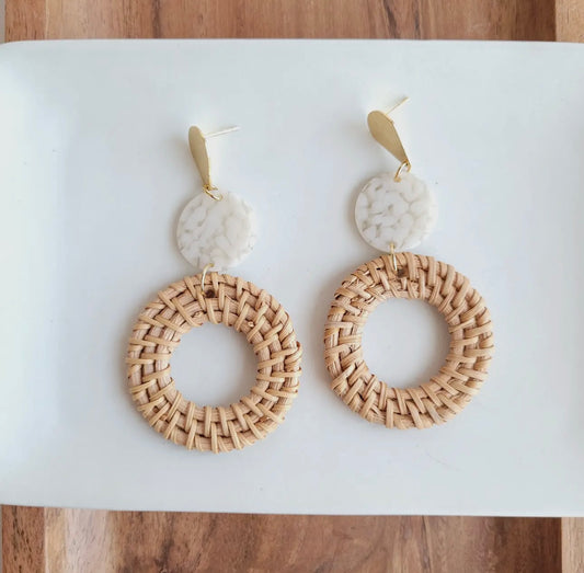 Lana Rattan Earrings