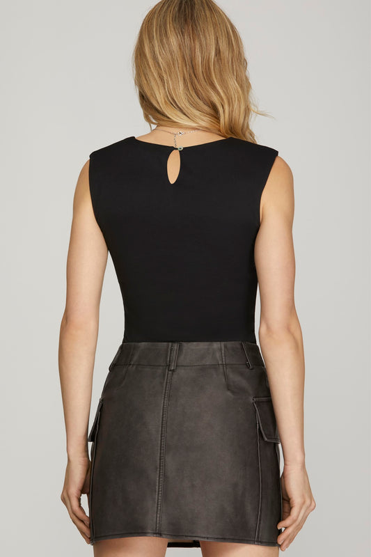 Felicity Faux Leather Skirt