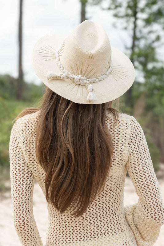 White Palm Cabo Agave jewelry piece from Tipsy Threads, featuring intricate white palm and agave design with detailed craftsmanship.