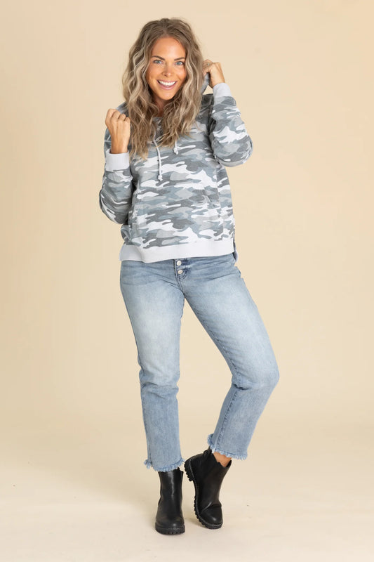 Camo Hooded Pullover