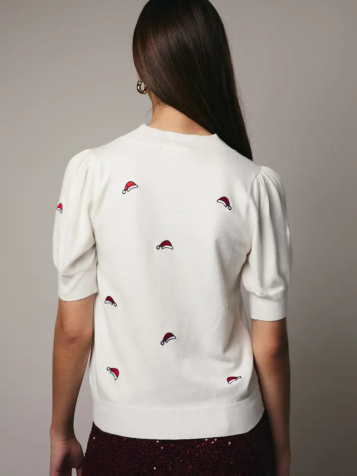 Santa's Favorite Embroidered Top