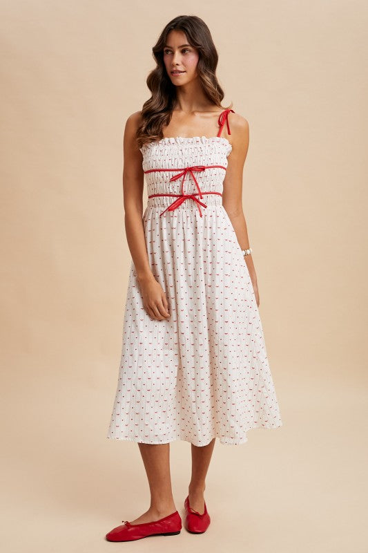 Love is in the Air Midi Dress