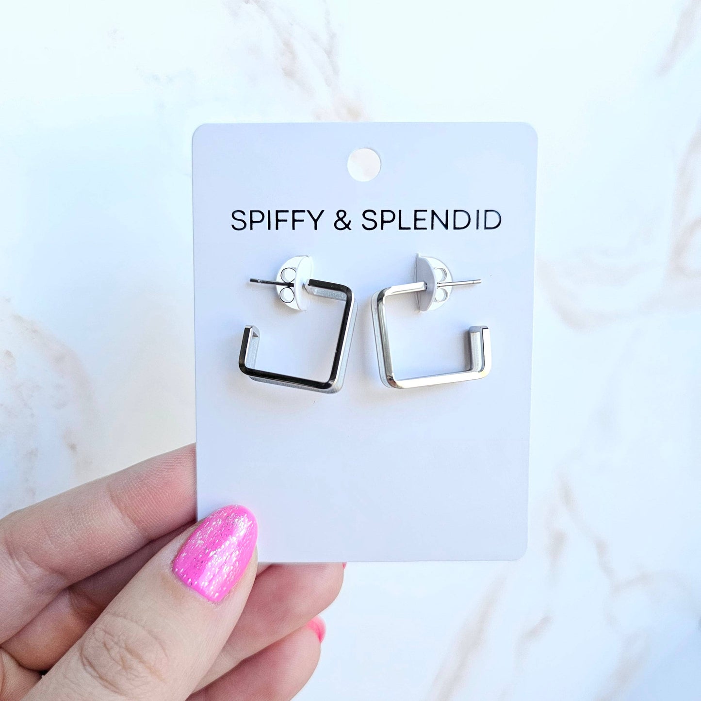 Silver Kamora Hoops