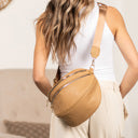 Sabrina Double Zip Leather Crossbody (Multiple Colors)