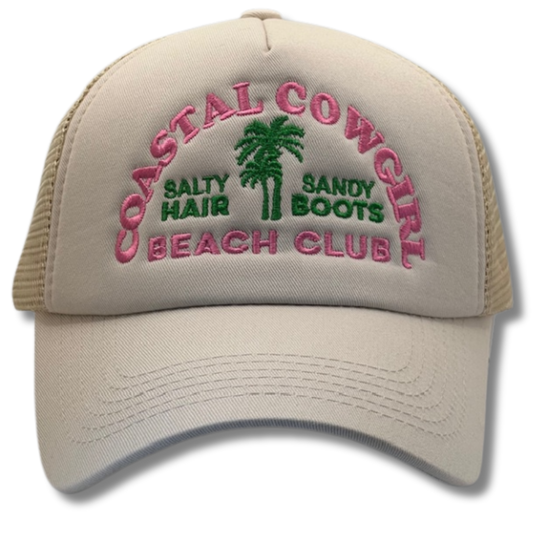 Coastal Cowgirl Beach Club Trucker Hat