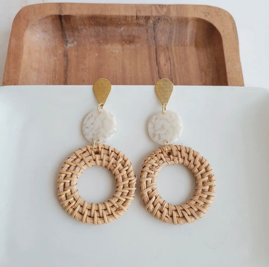 Lana Rattan Earrings