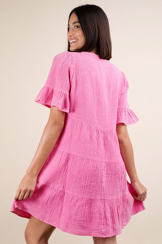 Easy On Me Gauze Dress