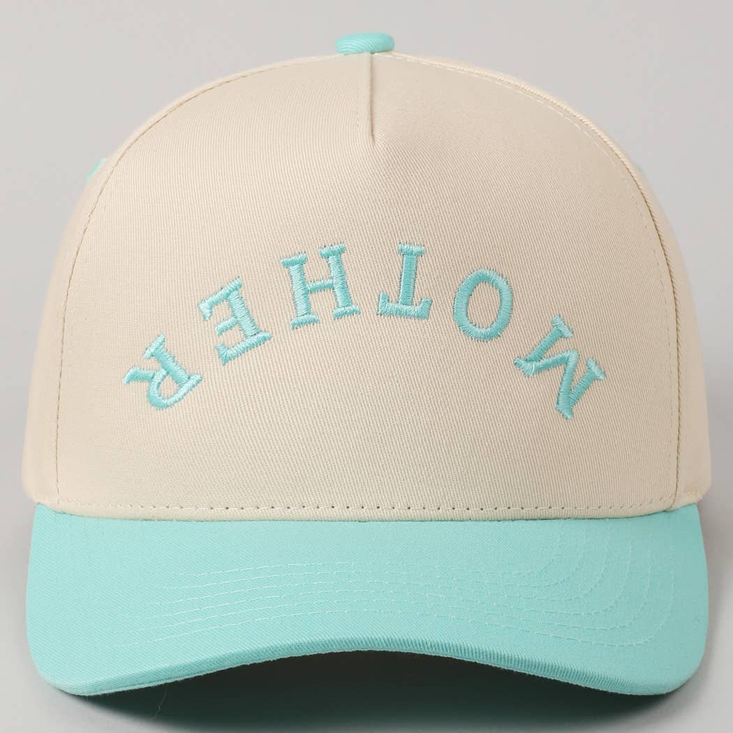 Embroidered MOTHER Upside Down Hat