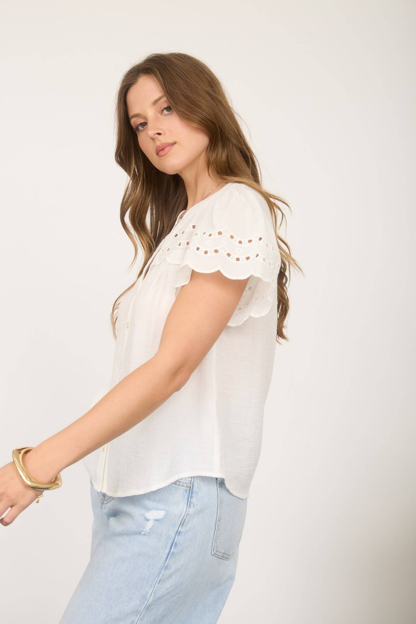 Boardwalk Eyelet top