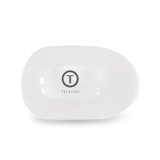 Coconut White Flat Round Clip - TELETIES