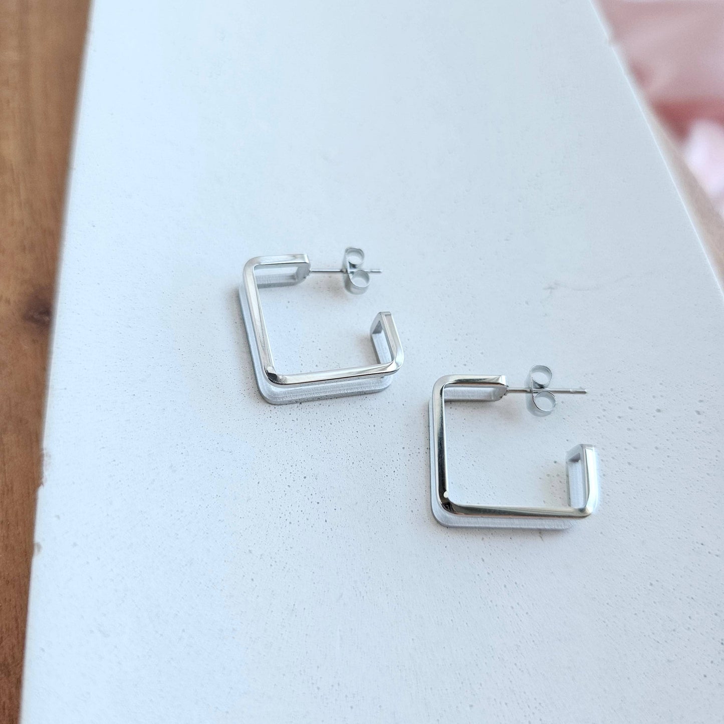 Silver Kamora Hoops
