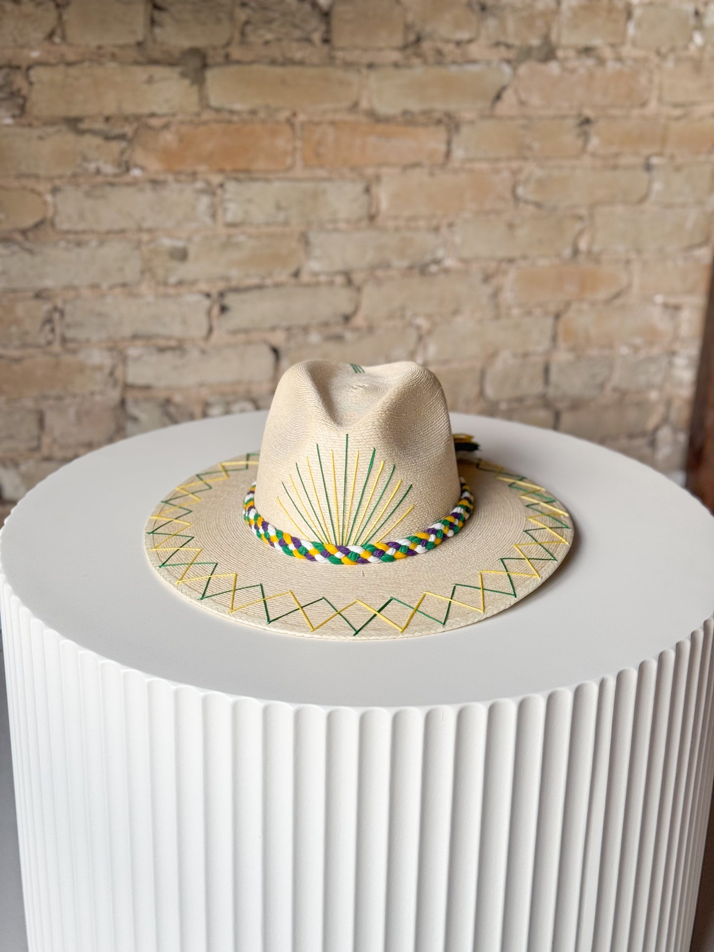 Mardi Gras Agave Hat- TIPSY THREADS