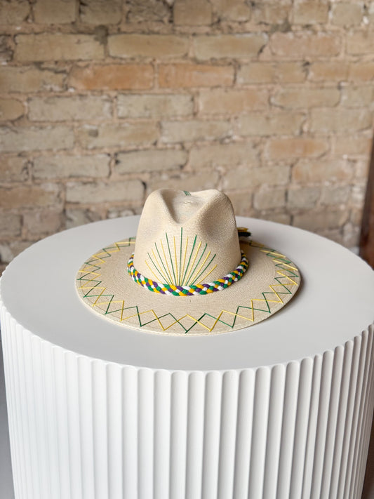 Mardi Gras Agave Hat- TIPSY THREADS
