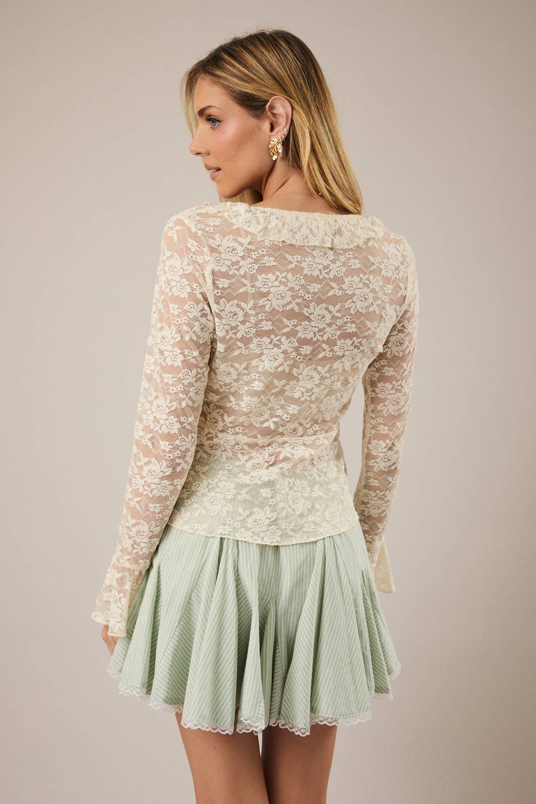 Beach Bloom Ruffle Top