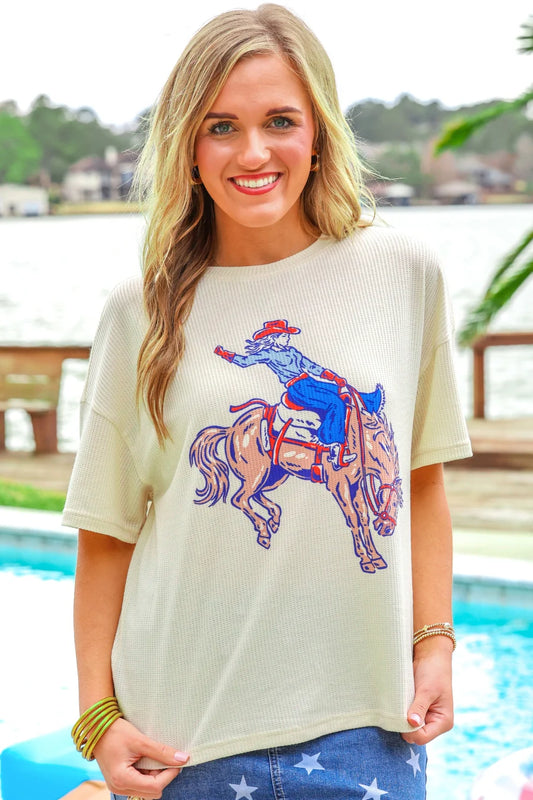 Rodeo Queen Waffle Tee