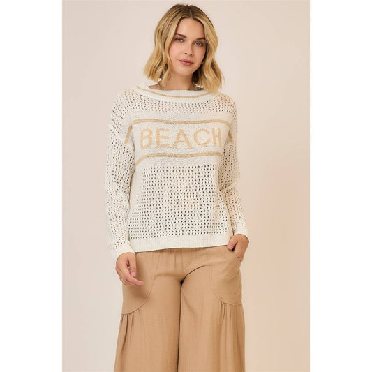 BEACH Crochet Pullover