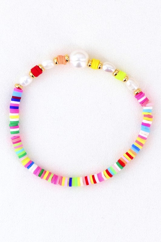 Clay & Pearl Vacay Bracelet