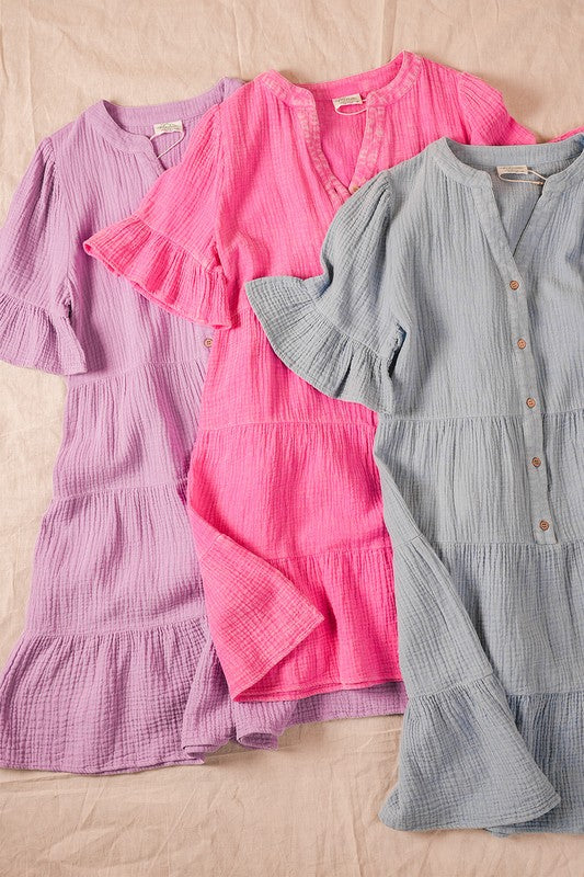 Easy On Me Gauze Dress