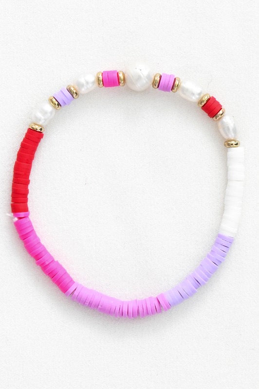 Clay & Pearl Vacay Bracelet