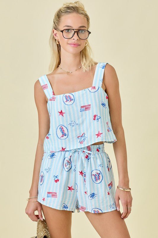 Striped Americana Set